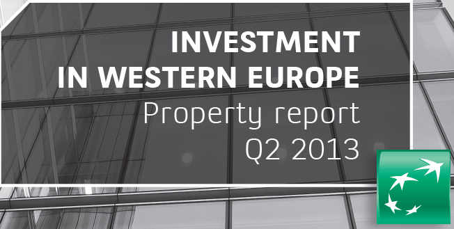 “the ınvestment ın western europe, q2 2013” report prepared by bnp paribas real estate was published.